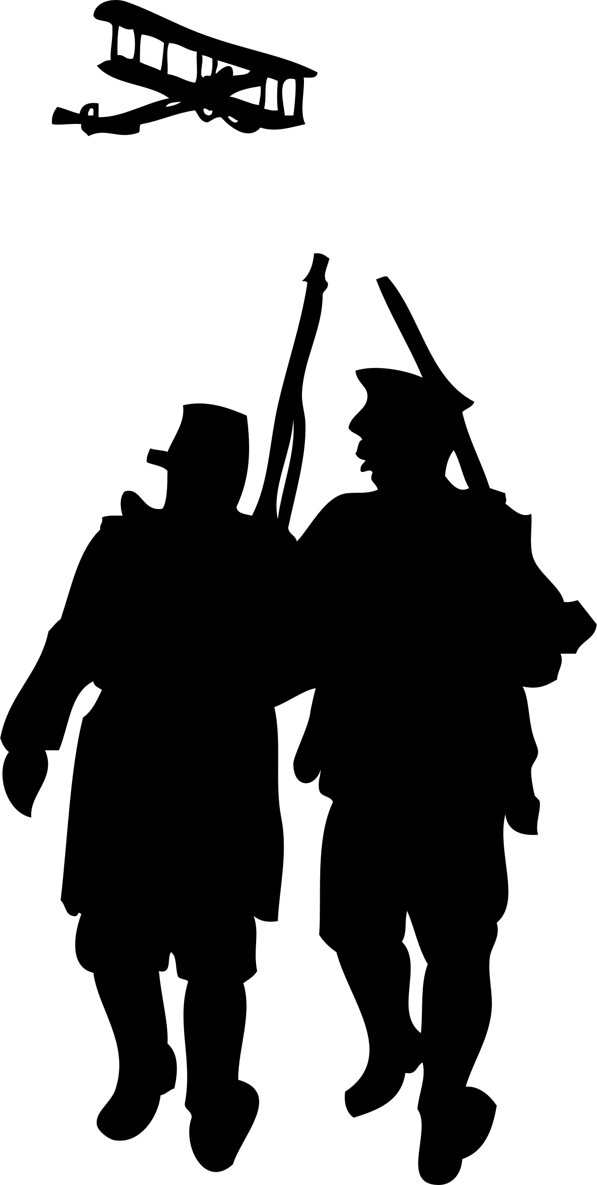 World War I Silhouette (300x596), Png Download