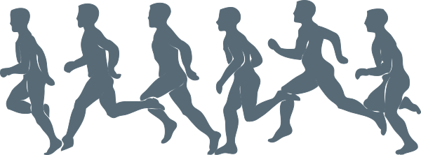 Small - Running Png (600x222), Png Download