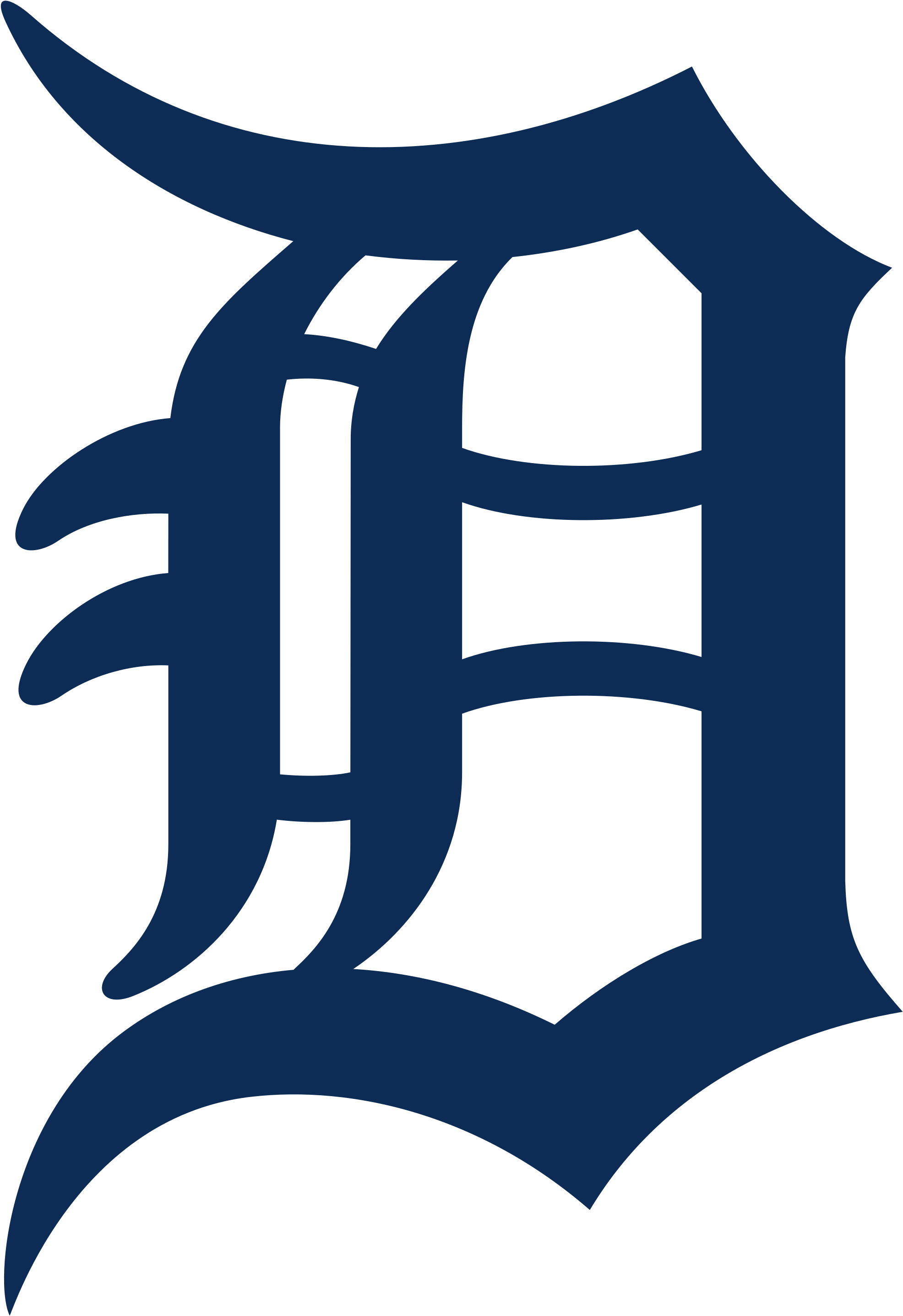Detroit Tigers - Black Detroit Tigers Logo (750x750), Png Download