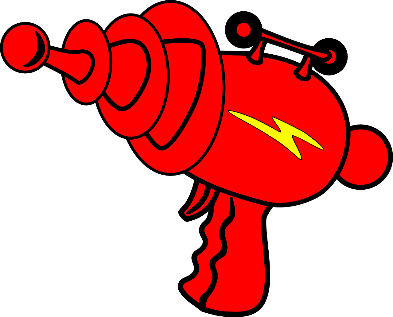 Ray Gun Clip Art (891x720), Png Download