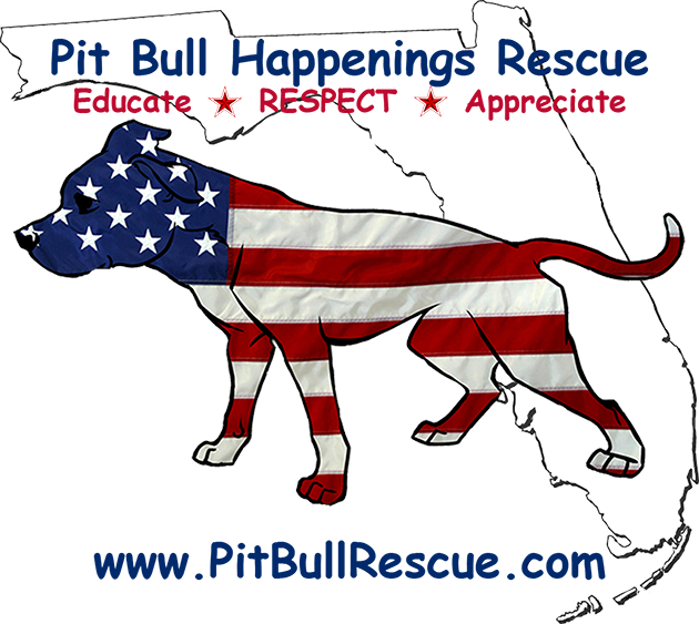 Pit Bull Happenings Rescue Logo - Pitbull Rescue In Florida (630x563), Png Download