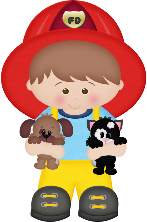 Danielle M Daniellemoraesfalcao Minus Com Profesiones - Firefighter Boy Clipart (596x900), Png Download