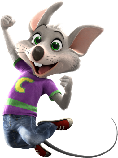 Jumping For Joy - Chuck E Cheese (381x511), Png Download