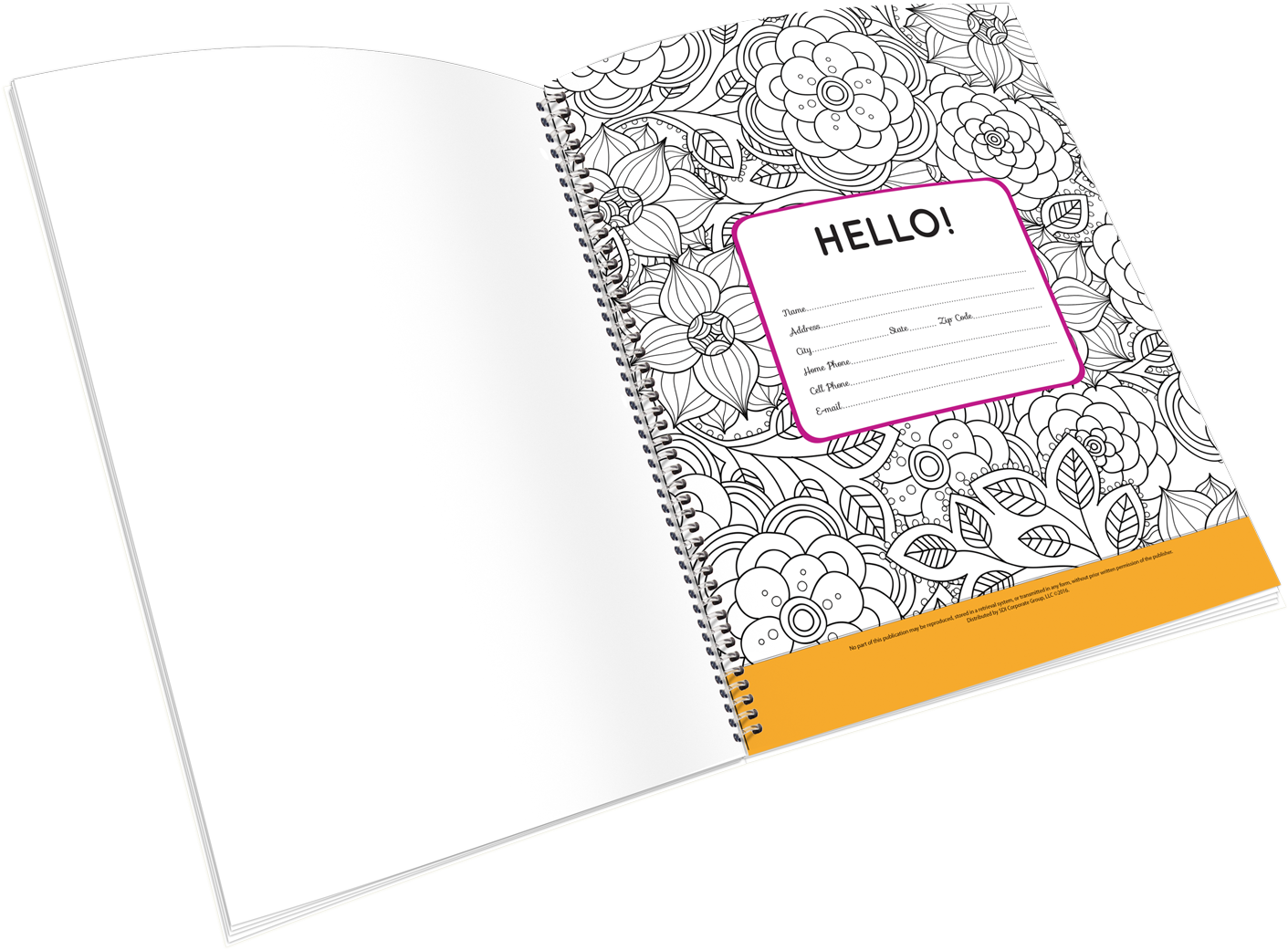 Color Your Day Book - Book (1629x1253), Png Download