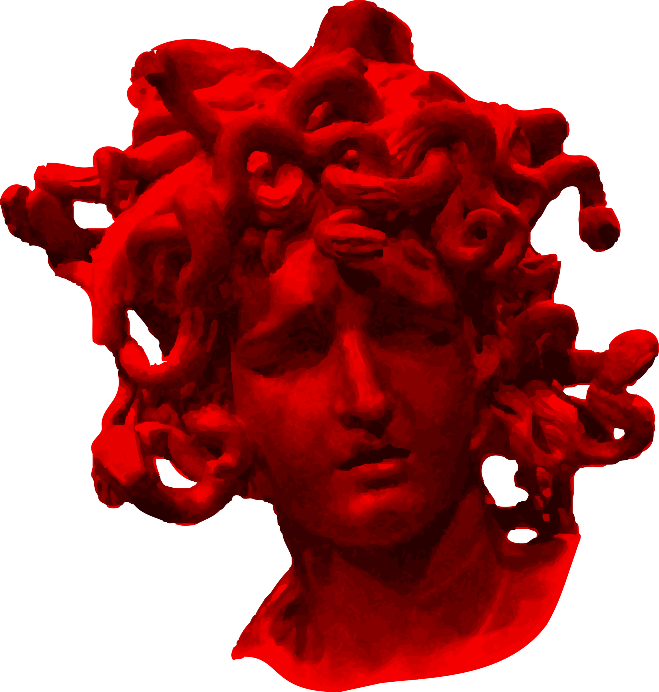This Free Icons Png Design Of Red Medusa (2284x2400), Png Download