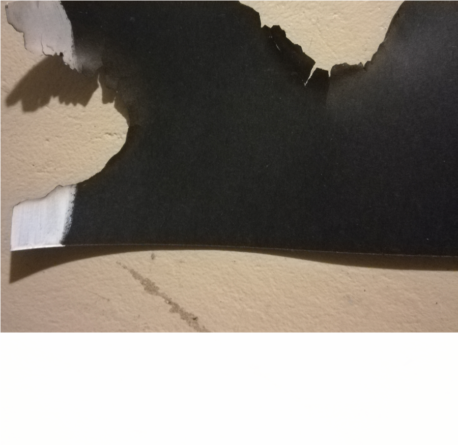 After Burning The Paper I Discovered That The Black - Painting (900x1100), Png Download