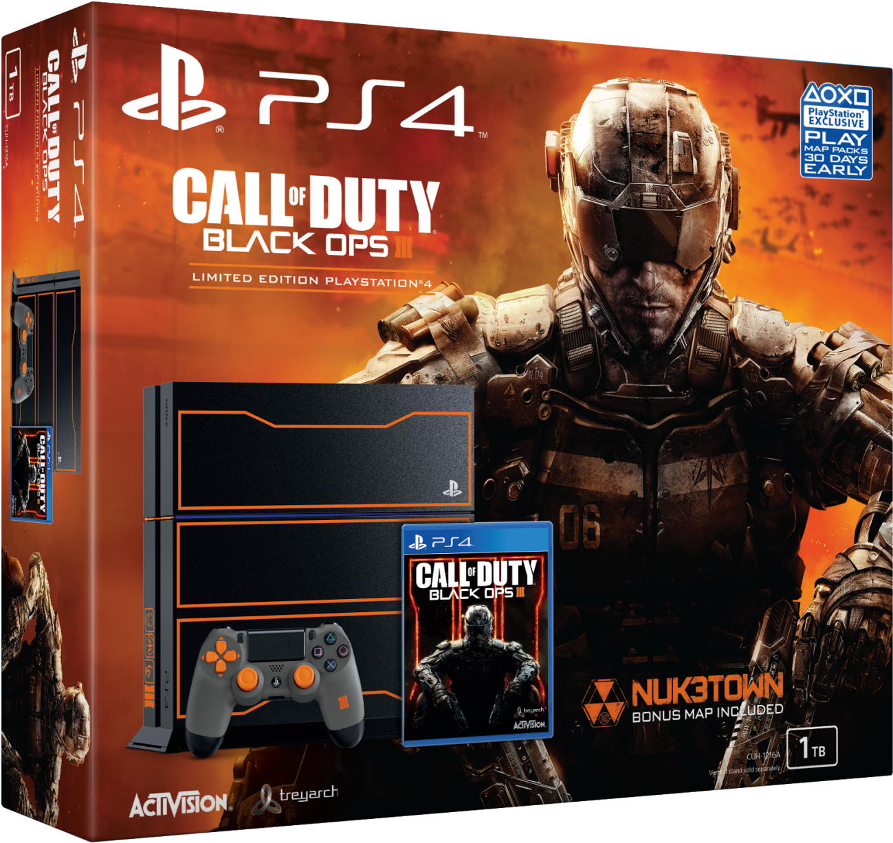 Ps4 Call Of Duty Blackops3 1tb (2000x1667), Png Download