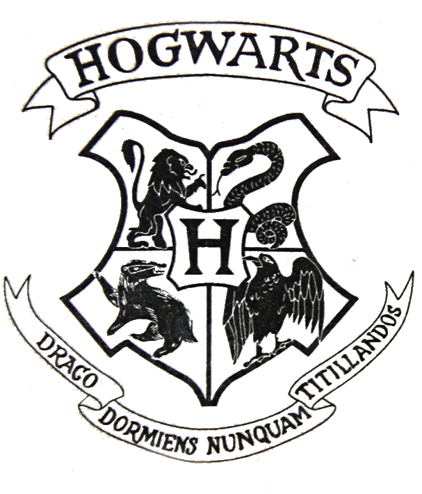 Transparent Hogwarts Crest File From A Harry Potter - Transparent Background Hogwarts Logo (612x720), Png Download
