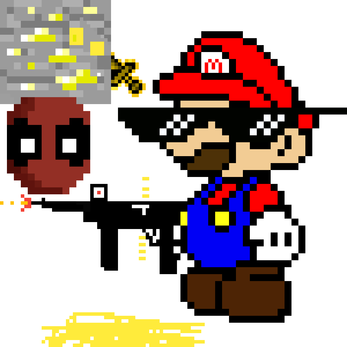 Mario Plays Call Of Duty Black Ops - Mario Series (1200x1200), Png Download