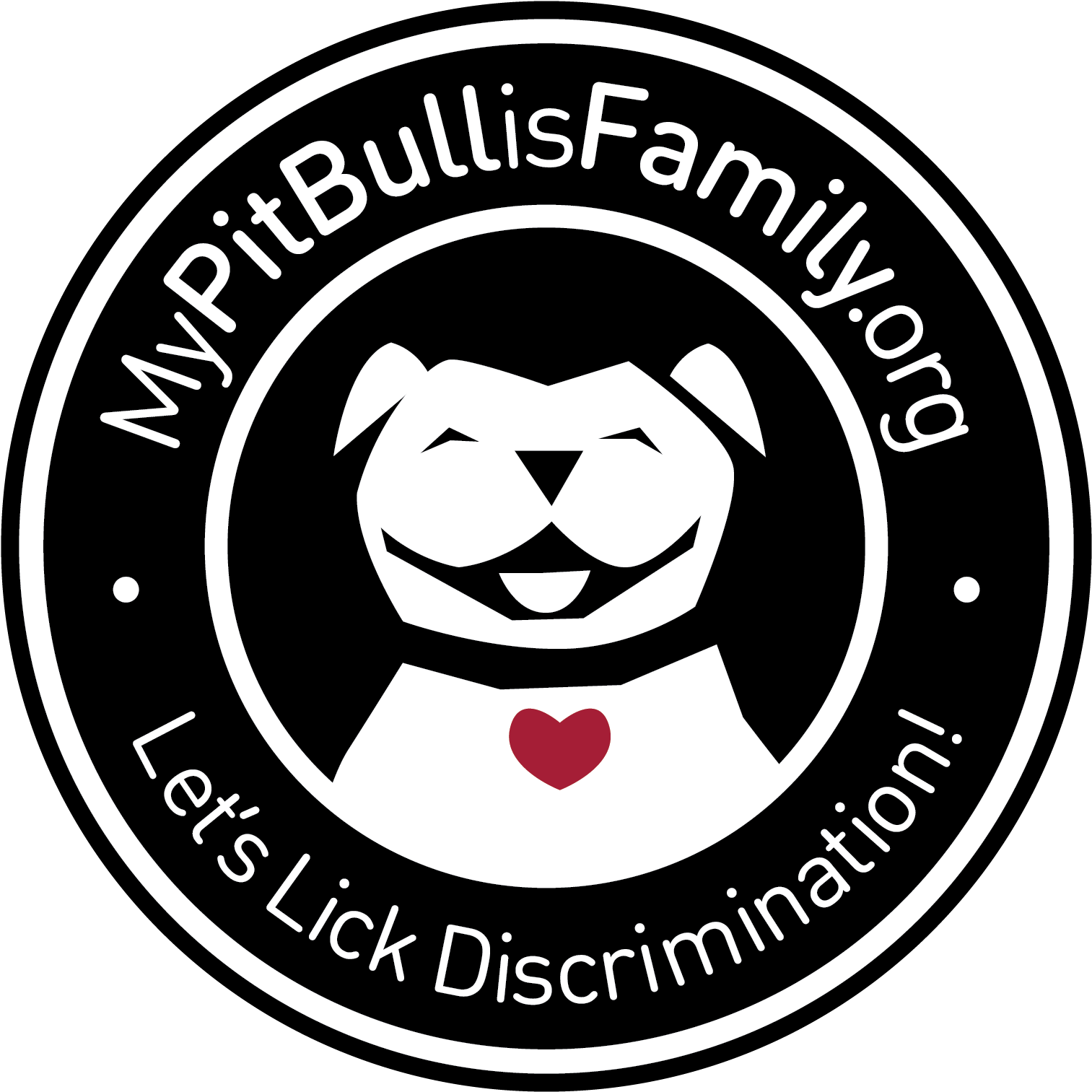 My Pit Bull Is Family Sticker Dog Round - City Of Albuquerque Eastside Animal Shelter (1800x1800), Png Download