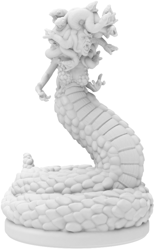 Medusa-resin Medusa Render (1000x1000), Png Download