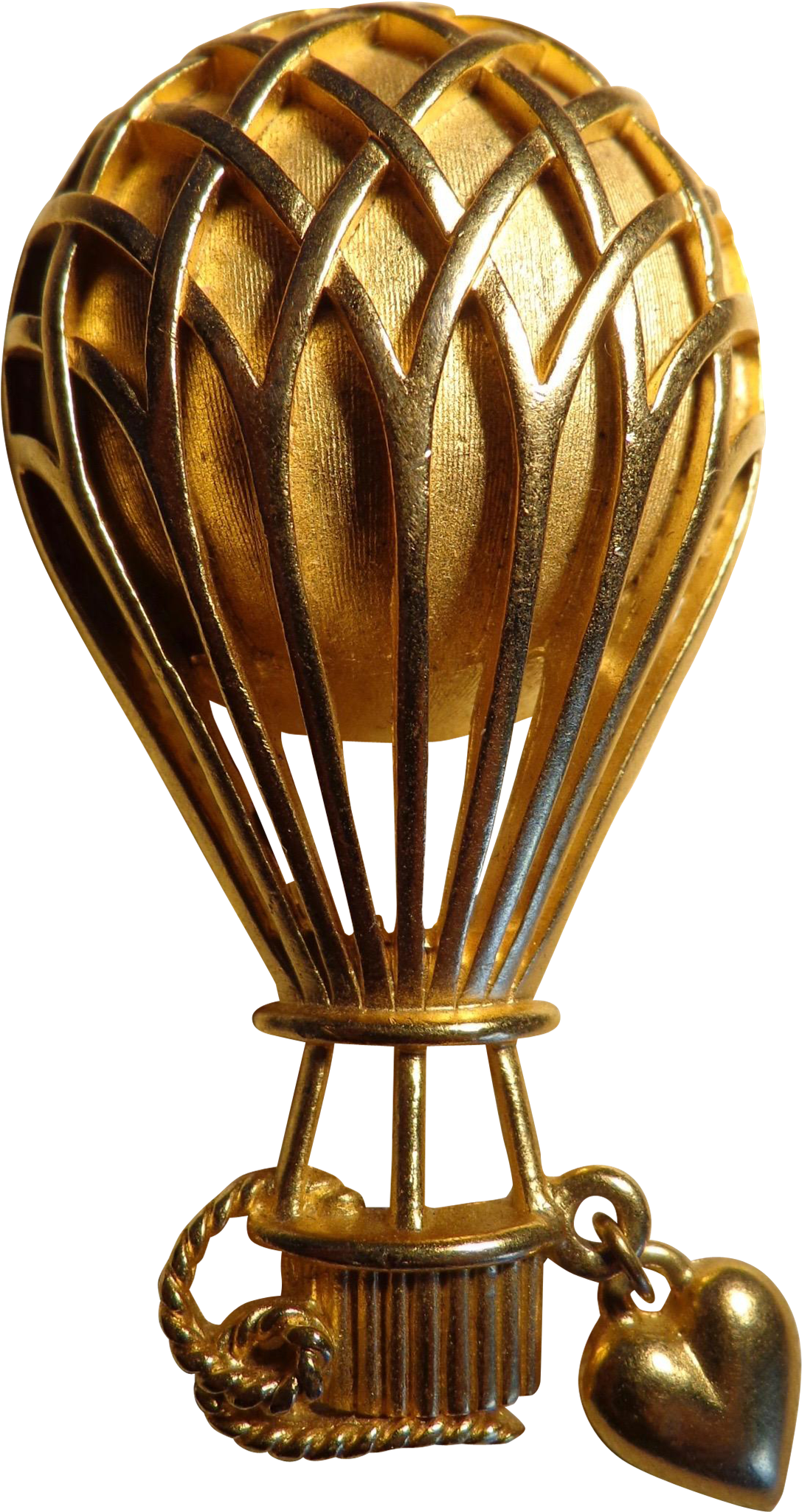 Vintage 1950s Trifari Figural Hot Air Balloon Brooch/pin - Balloon (2048x2048), Png Download