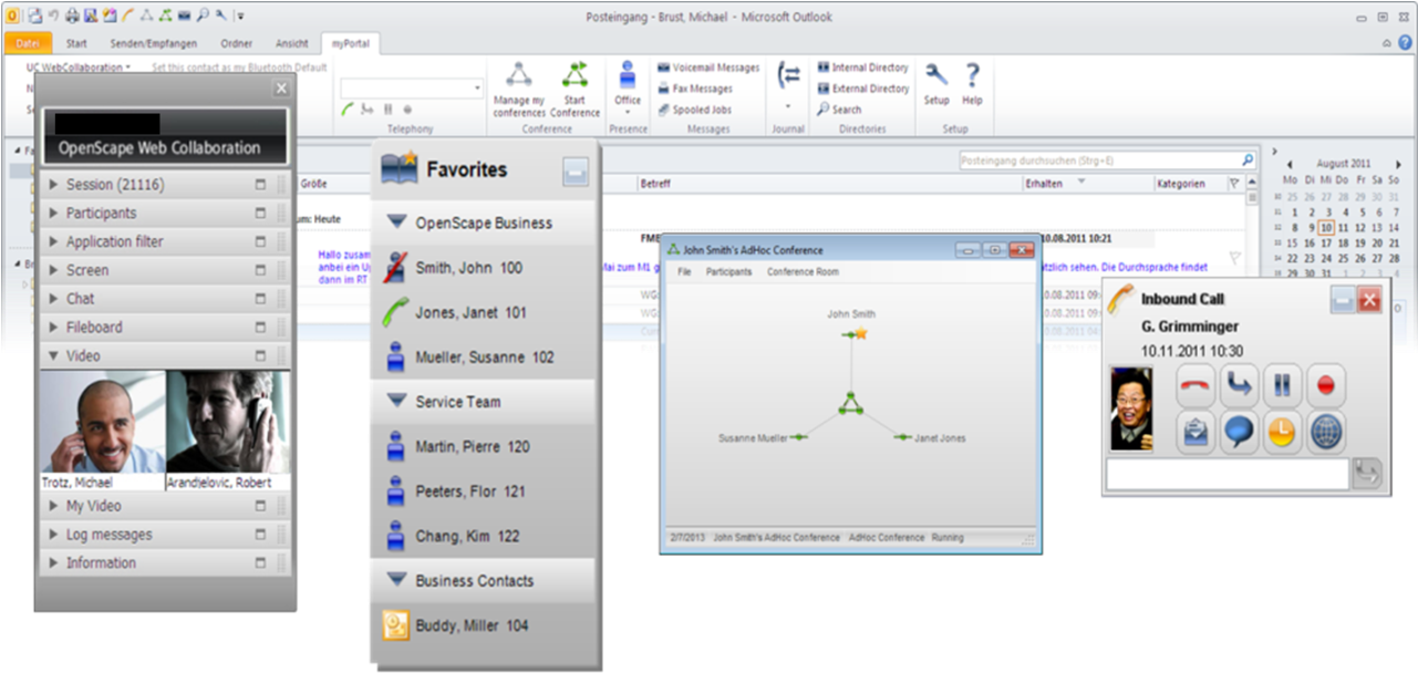 1280px-osbiz Myportal Outlook 1 - Licencia Openscape Business V1 Myportal Para Outlook (1280x670), Png Download