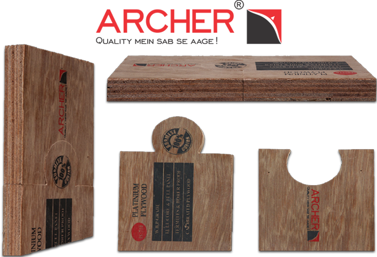 Comparison Between Archer Platinum And Leading Plywood - Plywood (735x500), Png Download