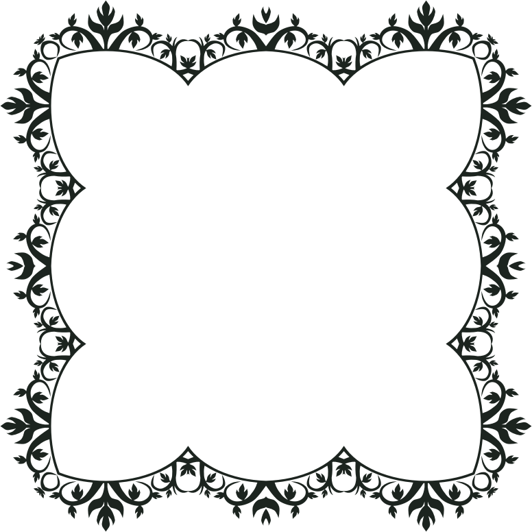 Ornament Border Png Download - Ornament Frame (776x776), Png Download