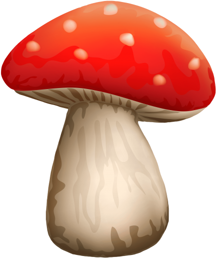 Free Png Poisonous Red Mushroom With White Dots Png - Red Mushroom Png (480x565), Png Download