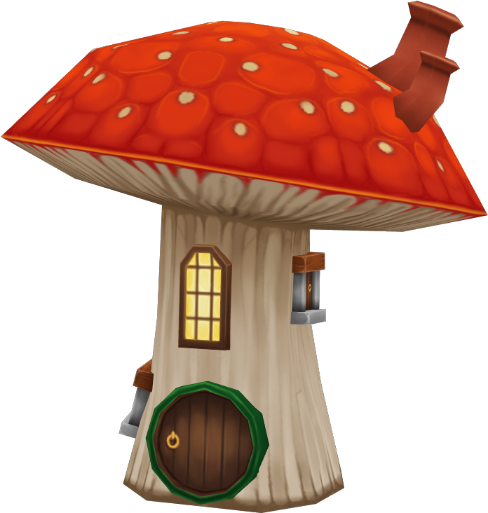 Mushroomhouse02 (857x857), Png Download