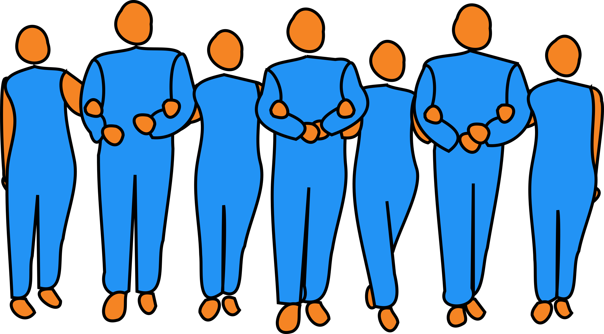 Download Clipart - Teamwork - Cartoon People Linking Arms PNG Image with No Background Download Clipart - Teamwork - Cartoon People Linking Arms PNG Image with No Background