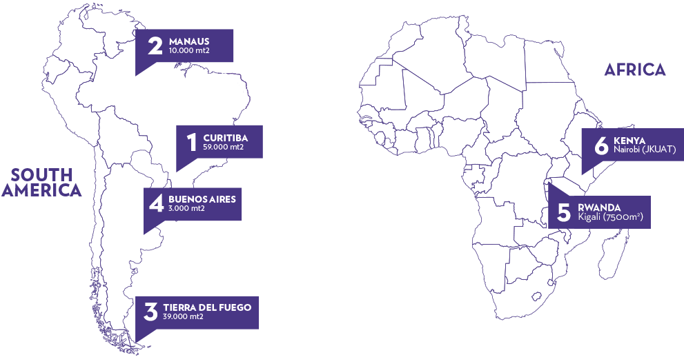 Positivo Bgh As A Group Has Six Strategically Located - Map (991x518), Png Download