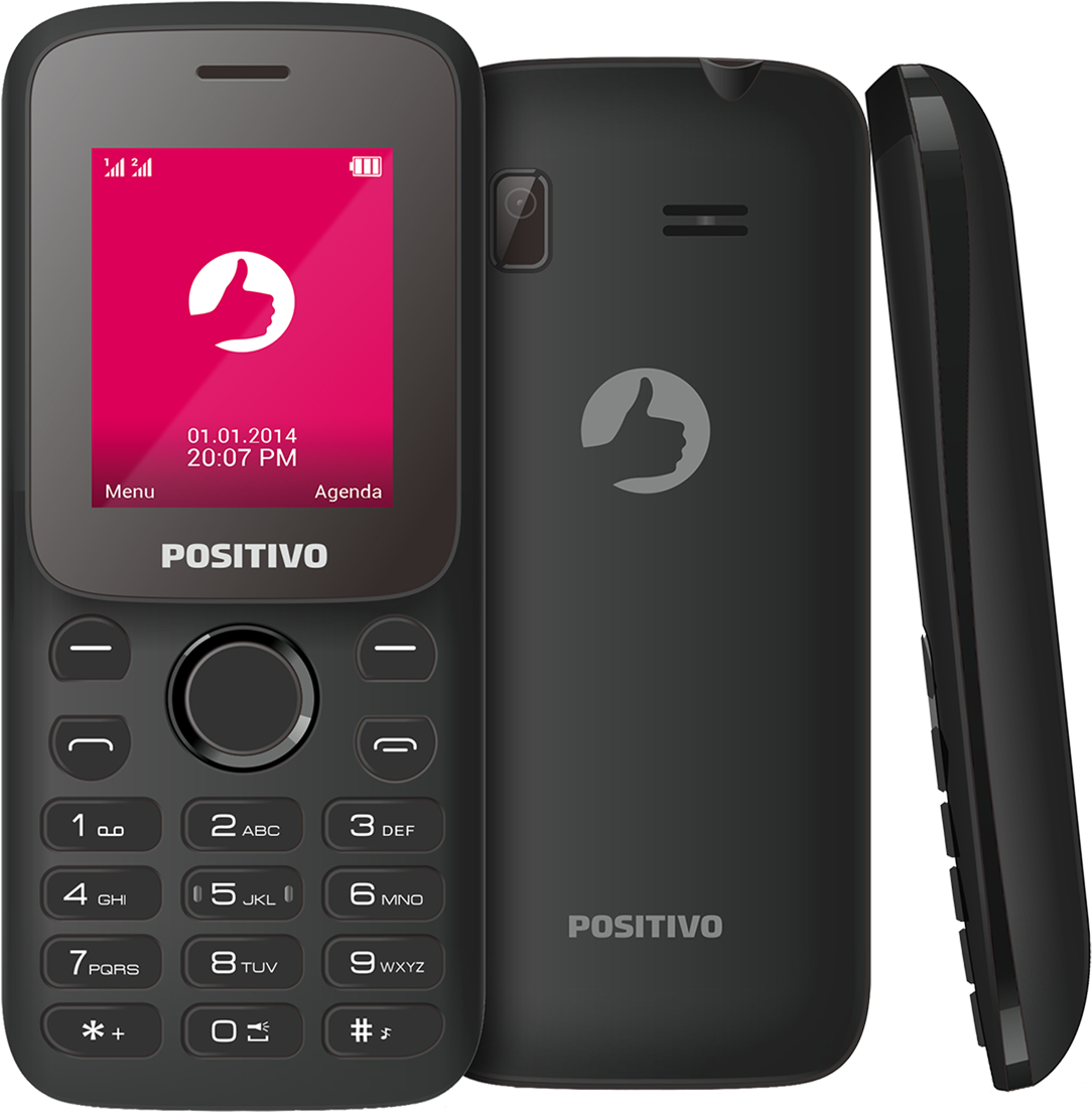 Celular Positivo P25 Preto Dual Chip Com Câmera - Positivo Informatica (1200x1200), Png Download