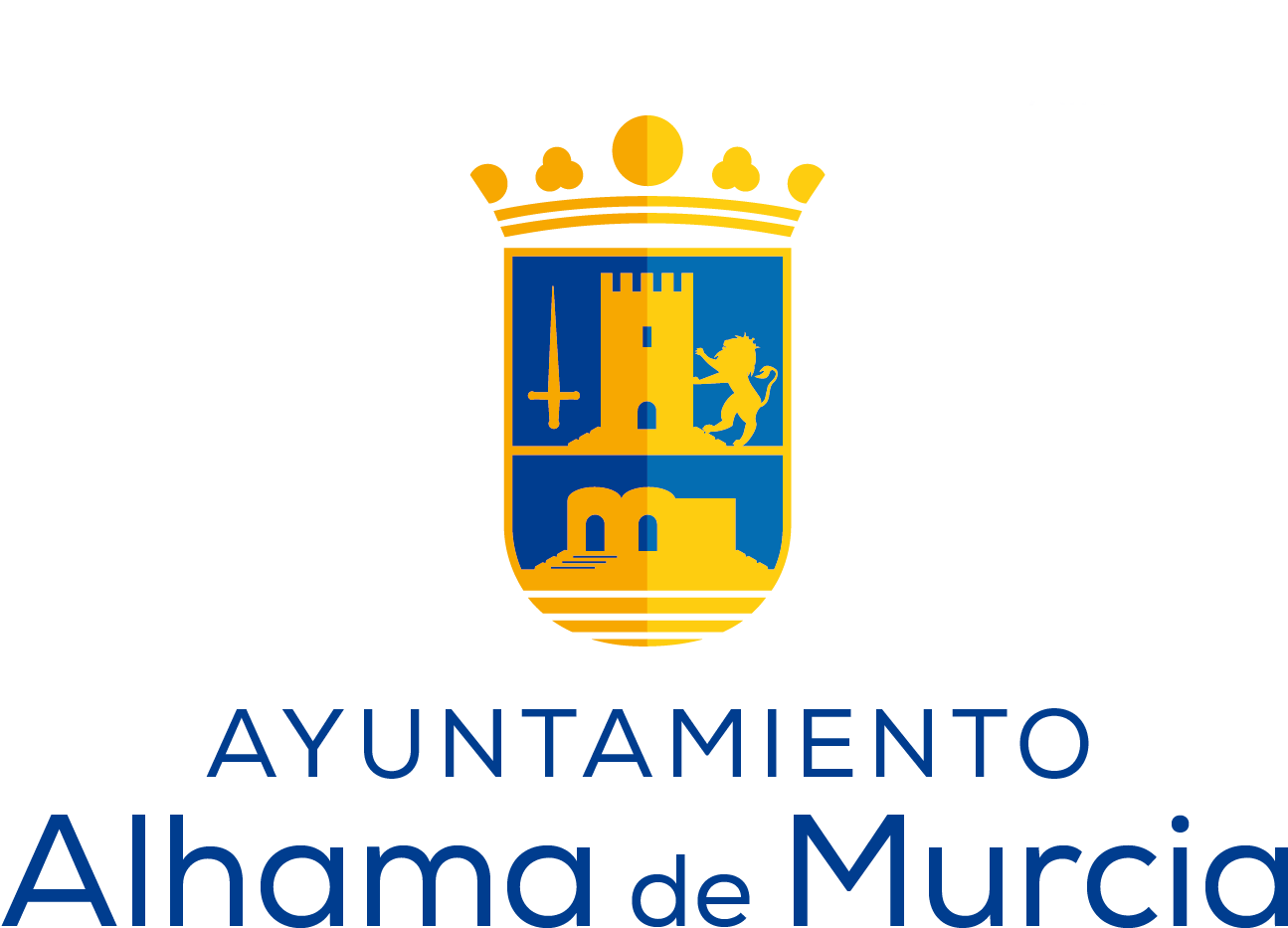 810s Escudo Alhama Vertical Positivo - Ayuntamiento De Alhama De Murcia (2008x1094), Png Download