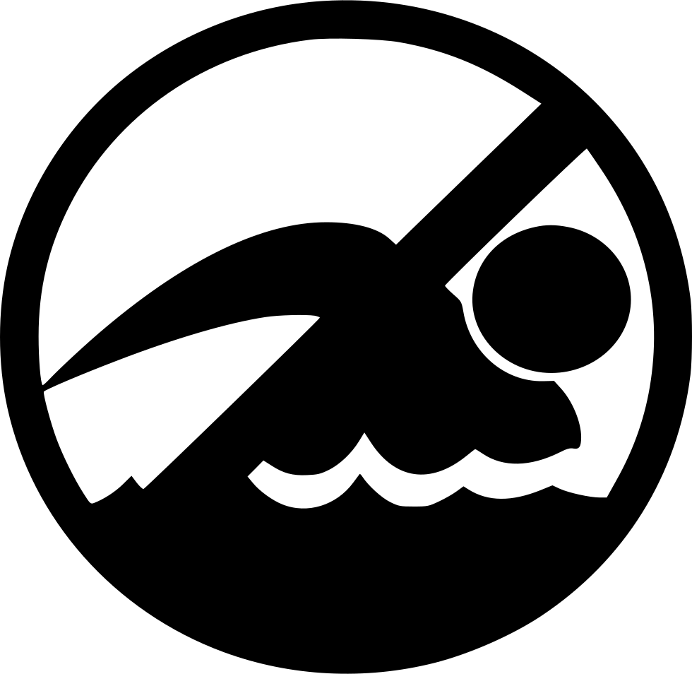 No Swimming Comments - Icon (980x954), Png Download