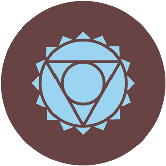 The Throat Chakra - Throat Chakra Symbol (390x390), Png Download