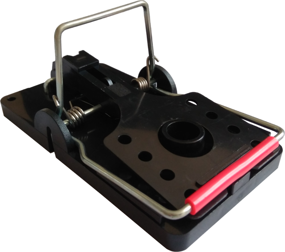 Pest Repeller Black Plastic Snap Mouse Trap Mouse Traps - Gadget (1000x883), Png Download