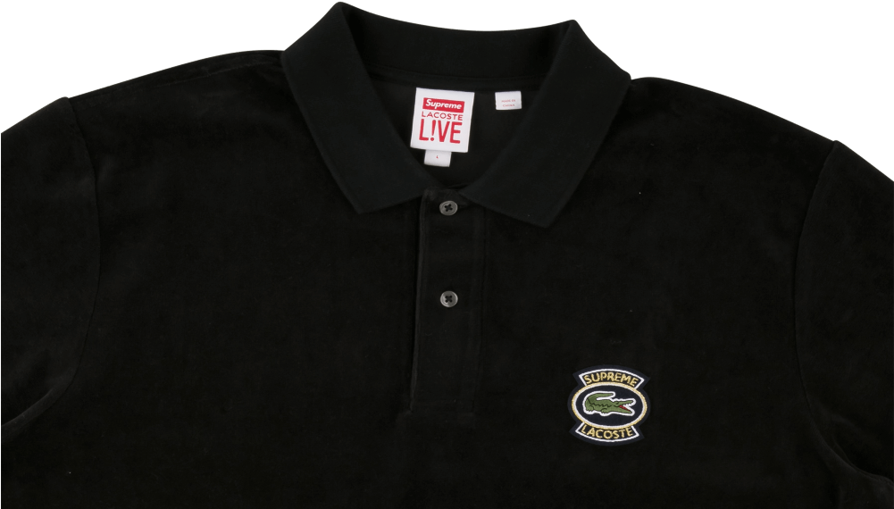 supreme lacoste velour polo