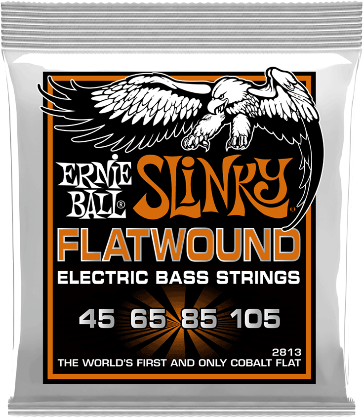 Ernie Ball Hyrbid Slinky Flatwound Bass Strings - Ernie Ball (1000x1000), Png Download