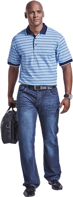Lacoste Stripe Golfer Ls - Standing (700x700), Png Download