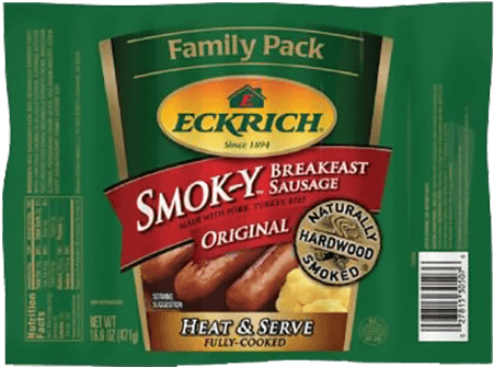 Smok-y Original Breakfast Smoked Sausage Family Pack - Eckrich Sausage (450x450), Png Download