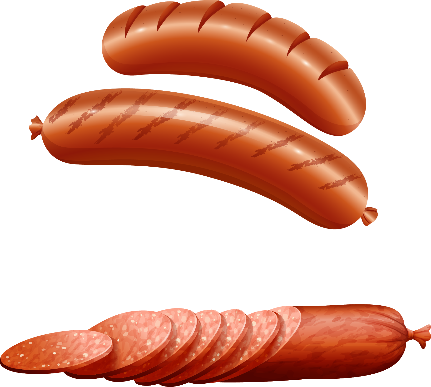 Sausage Clipart Breakfast - Sausage Clipart (1811x1626), Png Download