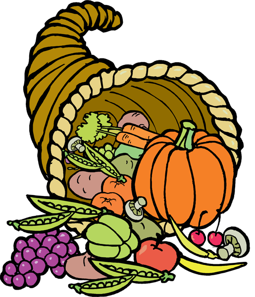 Cornucopia Clip Art - Clip Art (515x600), Png Download