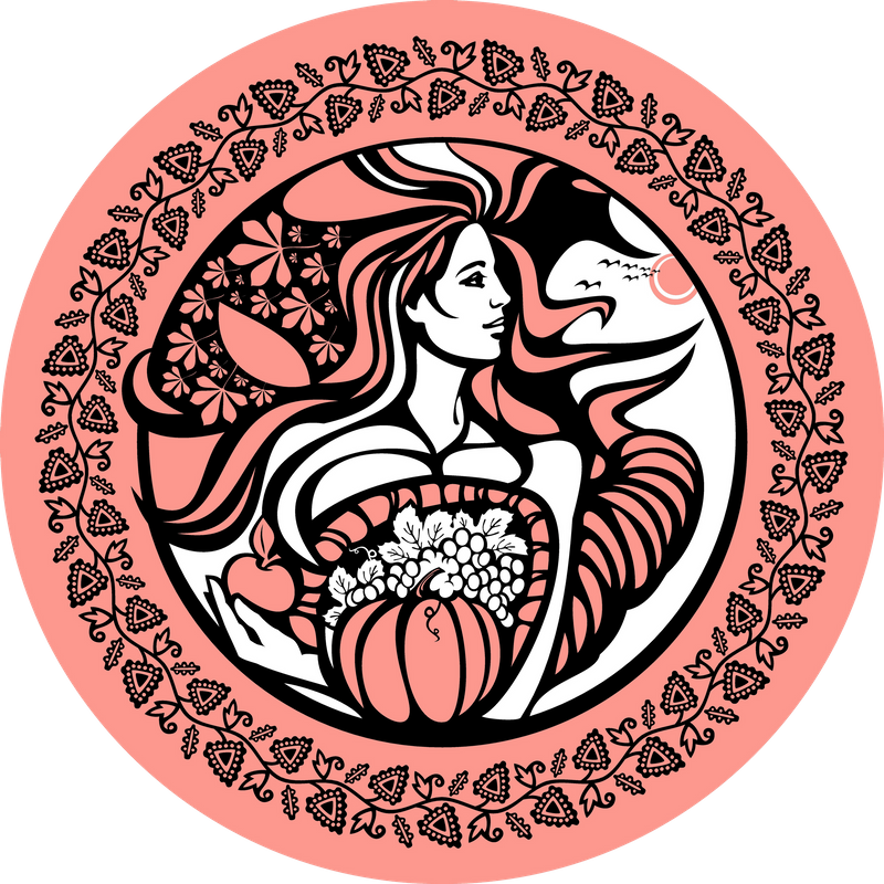 Cornucopia Of Health - Jute Round Rug (800x800), Png Download