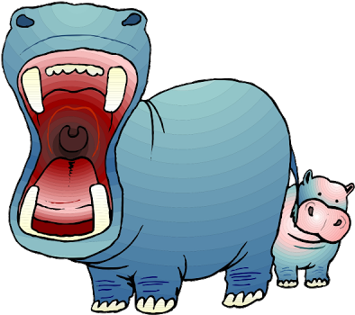 Baby Hippo Images Hippopotamus - Ipopotamos Animados (400x400), Png Download