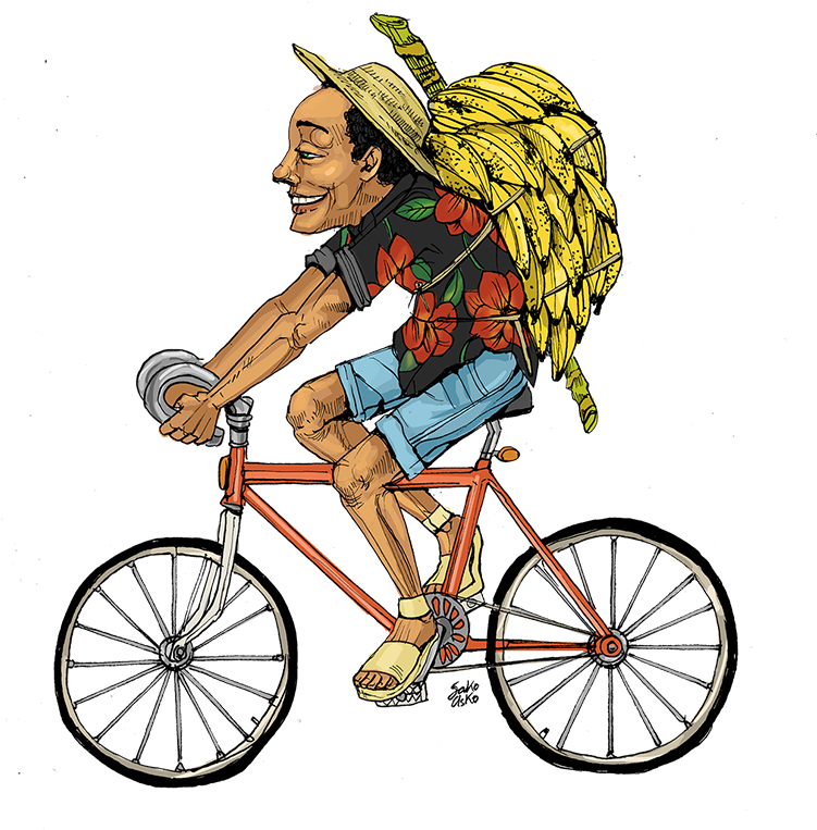 Ilustraciones De Gente Que Monta Bicicleta En Bogotá - Bicycle (750x769), Png Download
