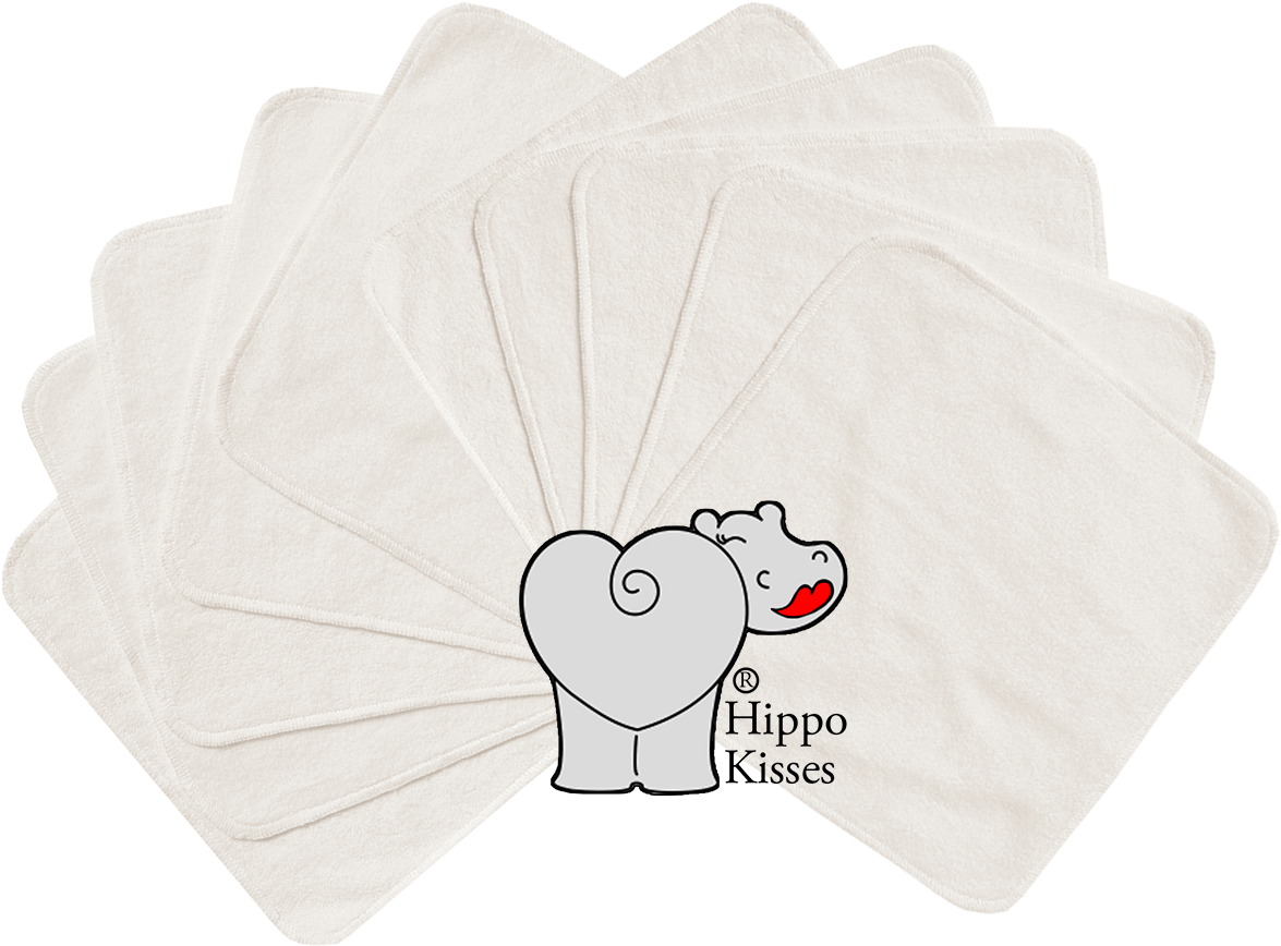 Image Of Baby Washcloth Off White 10 Pack (1500x1500), Png Download