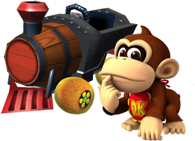 Mkpc Baby Dk - Baby Donkey Kong Mario Kart (627x472), Png Download