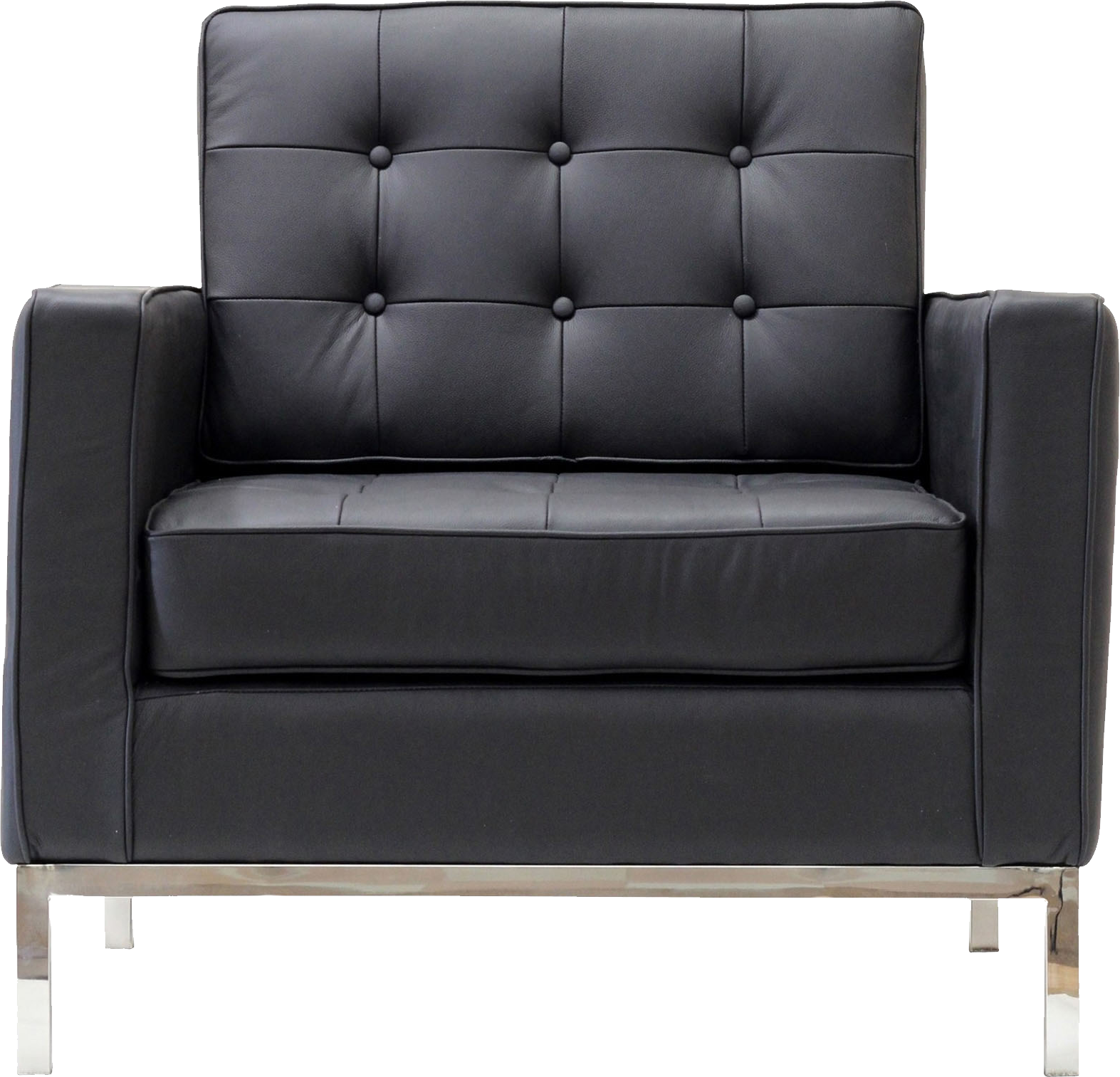black sofa chair