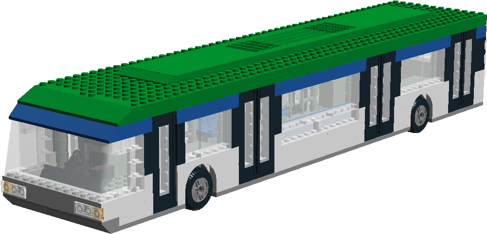 Airport Bus Front Left - Model Car (1357x577), Png Download