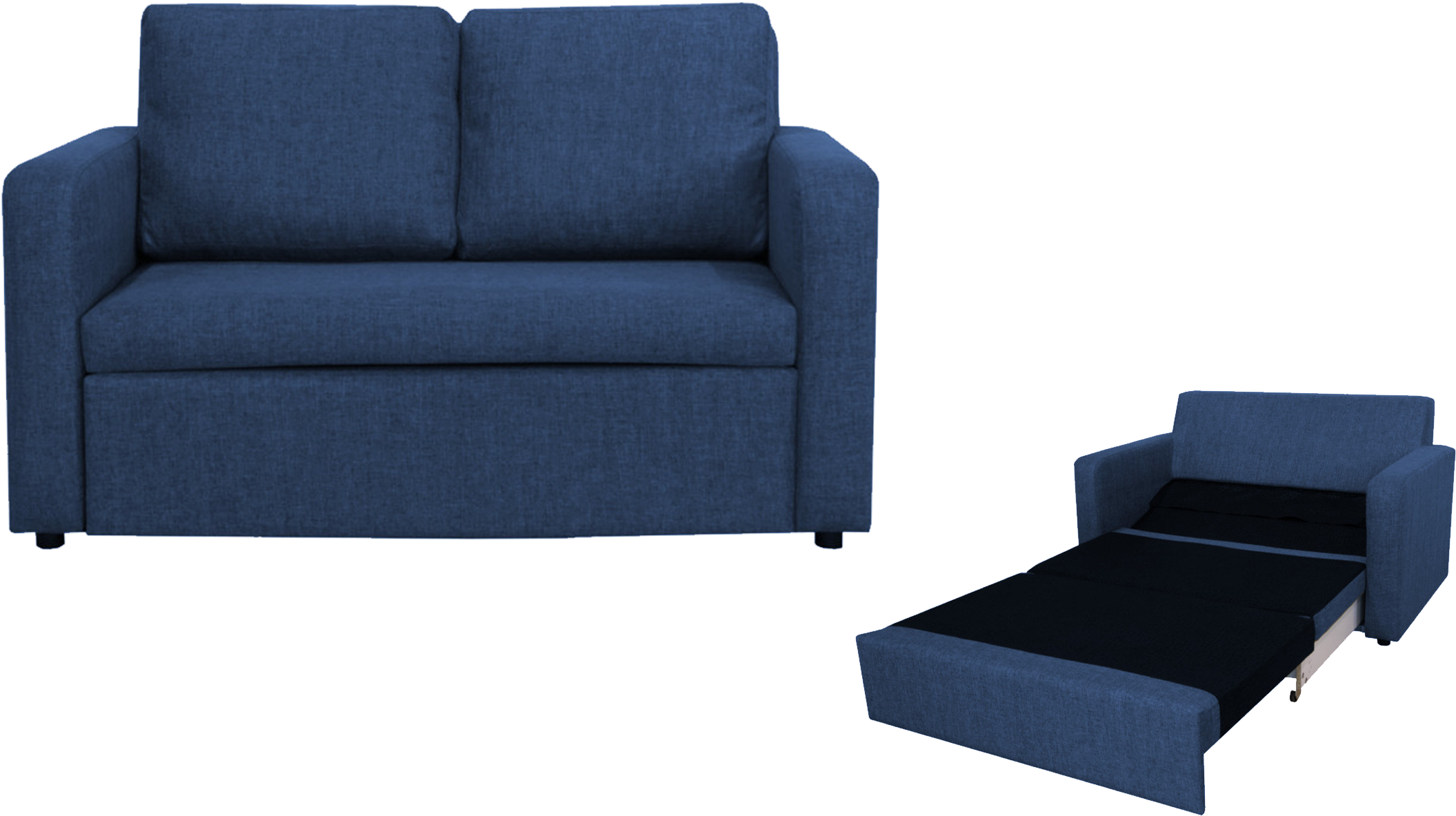 Futon Walmart - Sofa Bed 2 Seat (2560x1260), Png Download