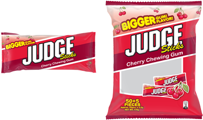 With Judge, The Well-loved Chewing Gum That Has Been - Judge Chewing Gum Sticks (500x260), Png Download