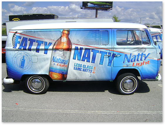 Natty Light Van (618x620), Png Download