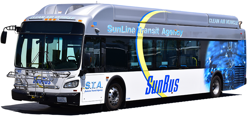 Cng Fixed Route Buses - Sun Line Bus (800x380), Png Download