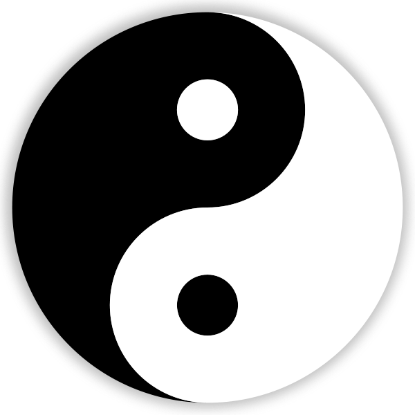 In The West Than In Japan Japanese Symbol For Family - Yin And Yang Transparent Background (600x600), Png Download