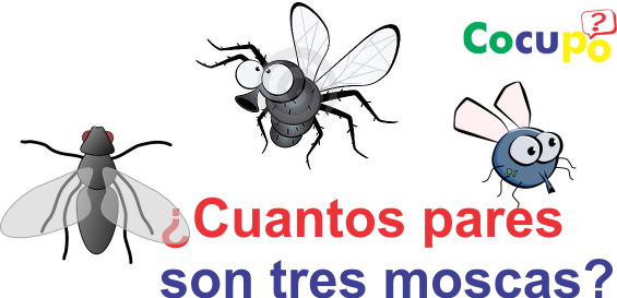 Cuantos Pares Son 3 Moscas - Budget Tote.drawing Fly. Tote Bag (565x273), Png Download