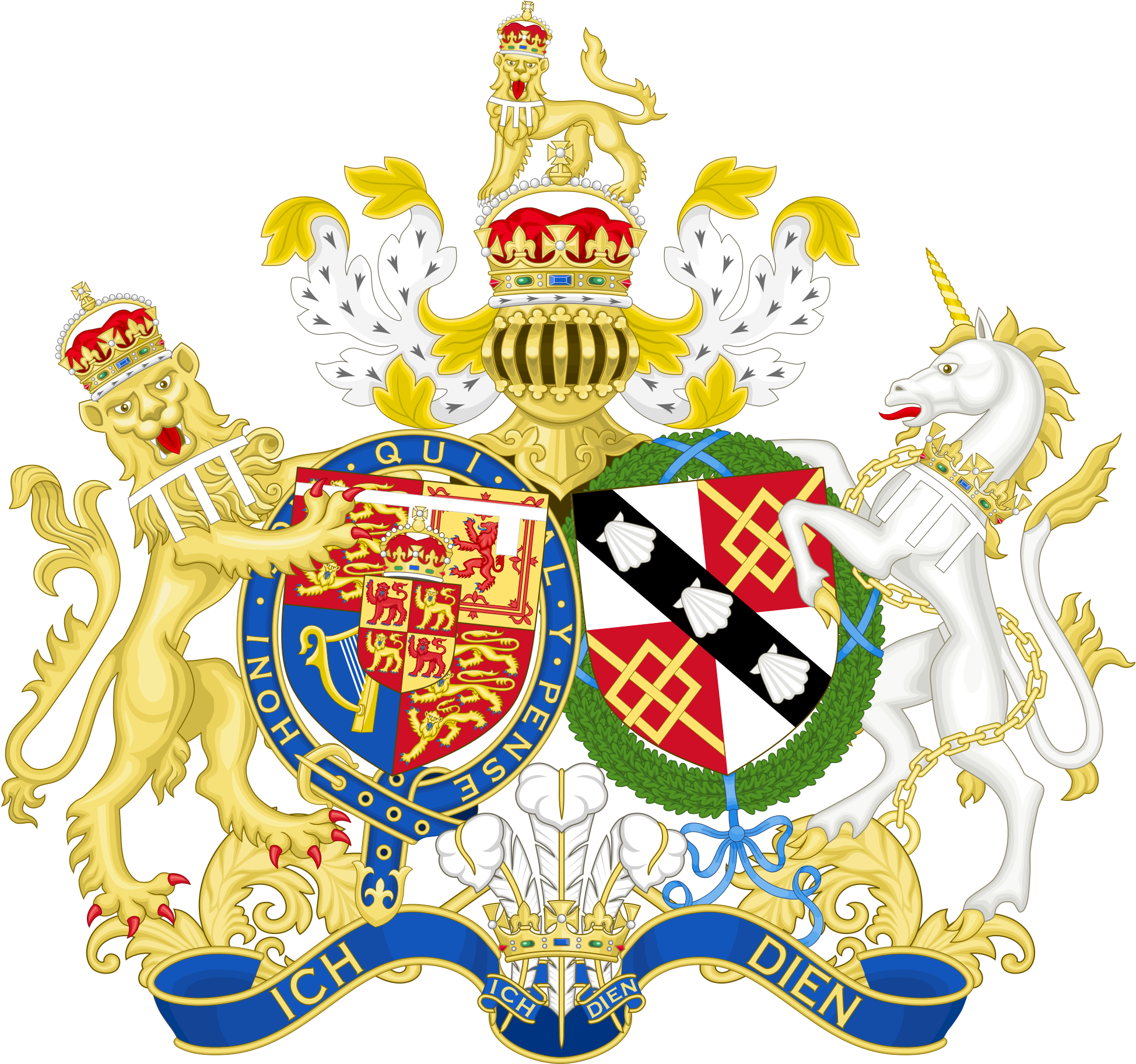 Open - Camilla Coat Of Arms (2000x1855), Png Download
