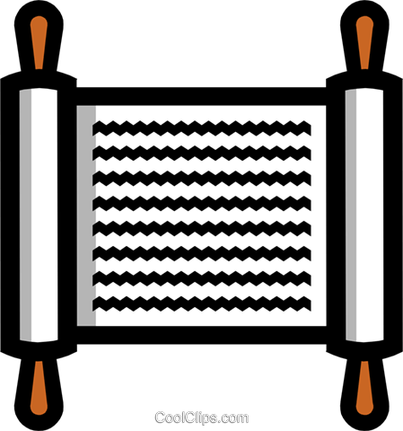 Symbol Of Sacred Scrolls Royalty Free Vector Clip Art - Schriftrolle Symbol (449x480), Png Download