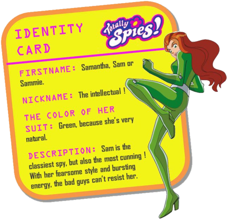 Cartoon, Totally Spies, And Sam Image - Totally Spies! Collection: Seasons 1-3 (500x474), Png Download